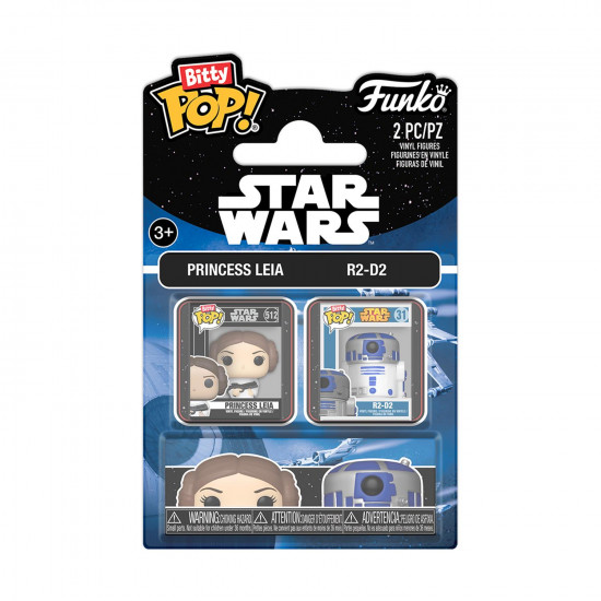 Funko Bitty Pop! 2-pack Disney: Star Wars - Leia amp;amp; R2D2 Vinyl Figures