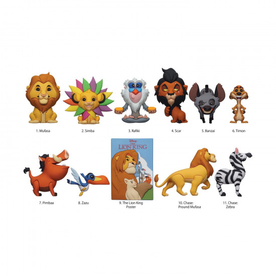 Monogram Disney: Lion King (Blind Bag/Random) 3D Foam Bag Clips Figures (85665)