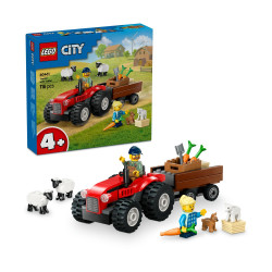 LEGO® City: Red Farm Tractor with Trailer amp;amp; Sheep (60461)