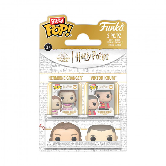 Funko Bitty Pop! 2-Pack: Harry Potter - Hermione Granger amp;amp; Viktor Krum Vinyl Figures