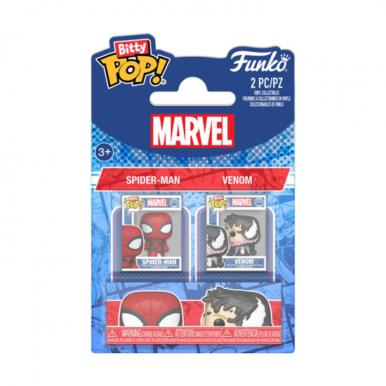 Funko Bitty Pop! 2-Pack Marvel: Spider-Man - Spider-Man amp;amp; Venom Vinyl Figures