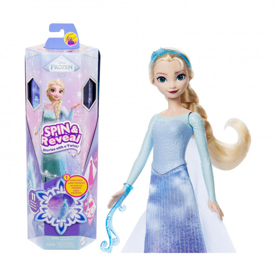 Mattel Disney Frozen: Spin amp;amp; Reveal - Elsa Doll (JBG59)
