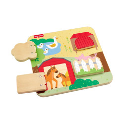 Fisher Price® - Wooden Farm Animals Board (JCY33)