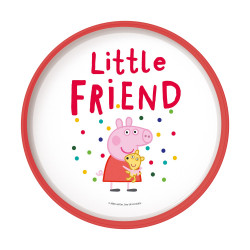 Stor: Peppa Pig - Little One Non Slip Bicolor Premium Plate (13493)