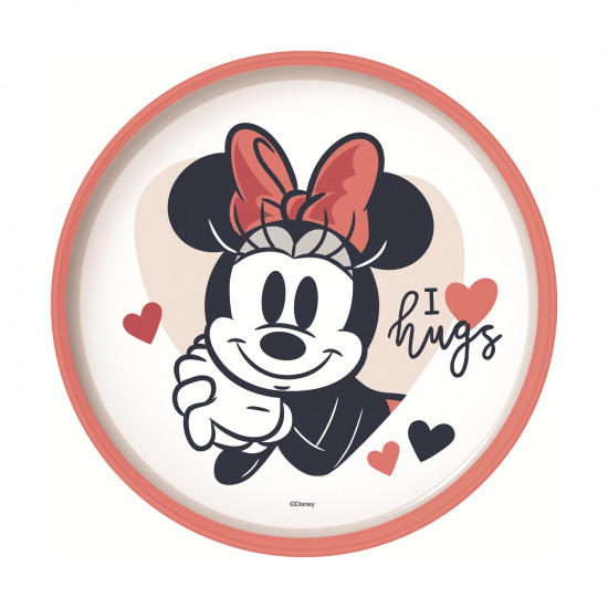 Stor Disney: Minnie Mouse Heart Full Non Slip Bicolor Premium Plate (10793)