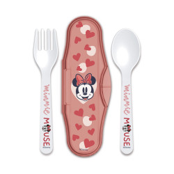 Stor Disney: Minnie Mouse Heart Full - Toddler 2 Pcs PP Traveling Spoons (10766)