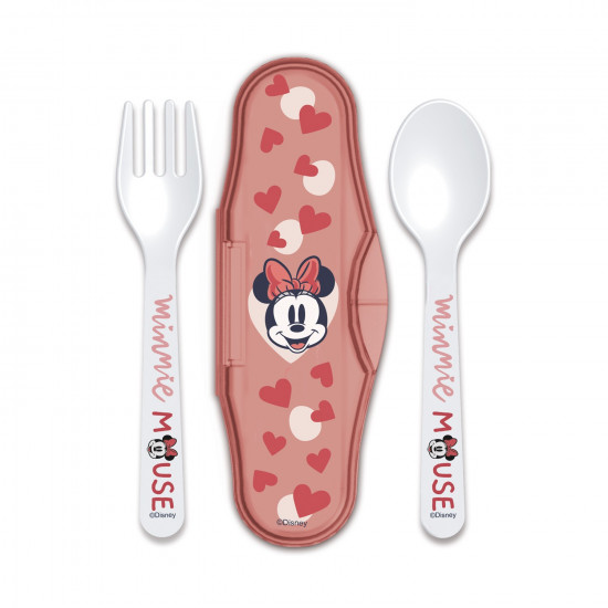 Stor Disney: Minnie Mouse Heart Full - Toddler 2 Pcs PP Traveling Spoons (10766)