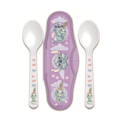 Stor Disney: Stitch Cuddle Me - Toddler 2 Pcs PP Traveling Spoons (10966)