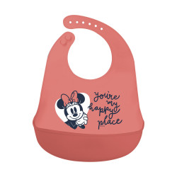 Stor Disney: Minnie Mouse Heart Full - Toddler Silicone Bib  (10729)