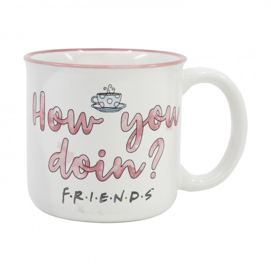 Stor: Friends How you Doin? - Young Adult Breakfast Mug In Gift Box (415ml) (6638)