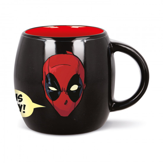 Stor Marvel: Deadpool - Young Adult Globe Mug In Gift Box (385ml) (11962)