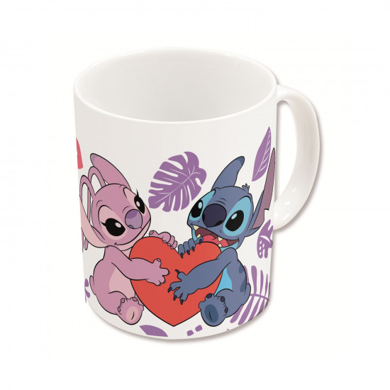 Stor Disney: Stitch amp;amp; Angel with Heart - Young Adult Ceramic Mug In Gift Box (325ml) (93488)
