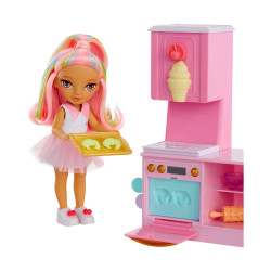 MGA Rainbow High Littles: Dessert Shop with Kandy Doll Playset! (522058)