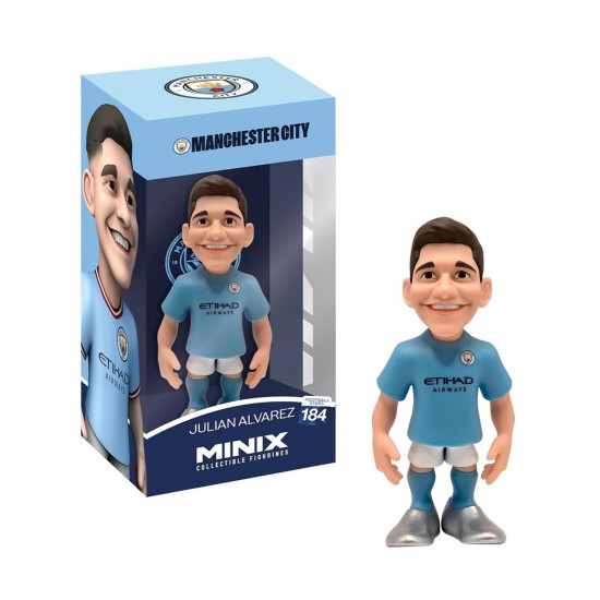 Minix Collectible Figurines: Football Stars - Man. City Julian Alvarez Figure 12 cm (MNXE0000)