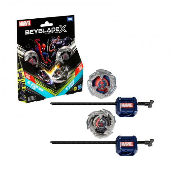 Hasbro Marvel: Bey Blade X - Spider-Man 3-60F VS. Venom 3-80N (G0288)