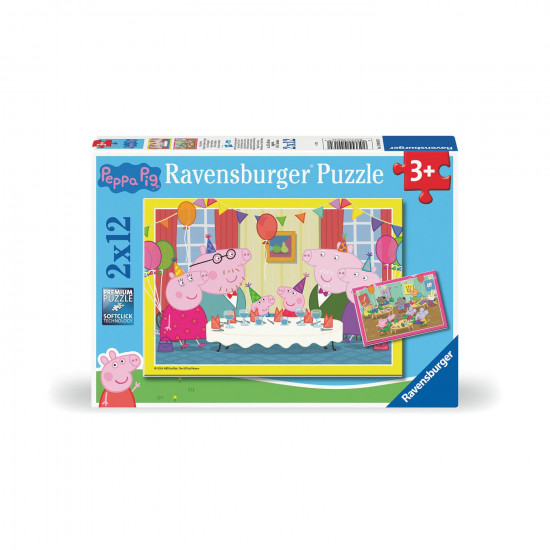 Ravensburger Puzzle: Peppa Pig - Time To Celebrate (2x12 pcs) (12004017)