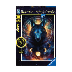 Ravensburger Puzzle: Starline - Wolf (Glow in the Dark) (500 pcs) (12000442)