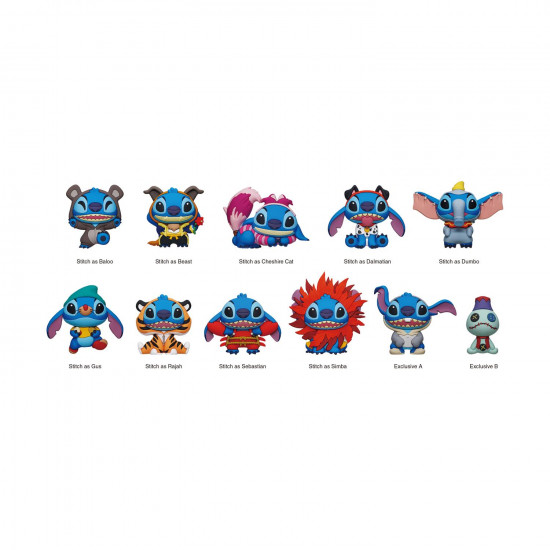Monogram Disney: Stitch (Blind Bag/Random) 3D Foam Bag Clips Figures (85955)