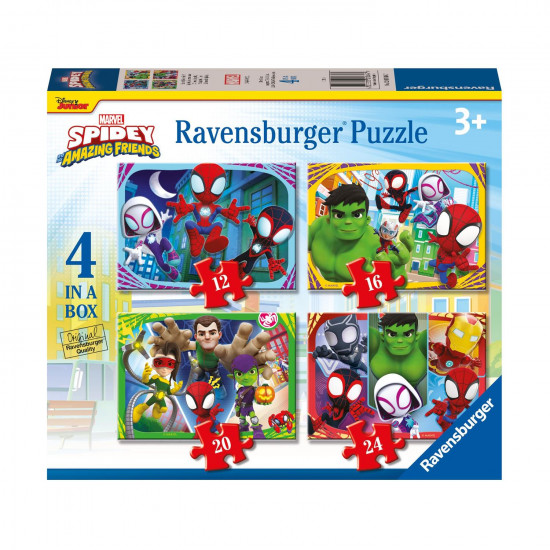 Ravensburger Marvel Puzzle: Spidey and his Amazing Friends - It's Spidey Time! (4in1) (12001064)