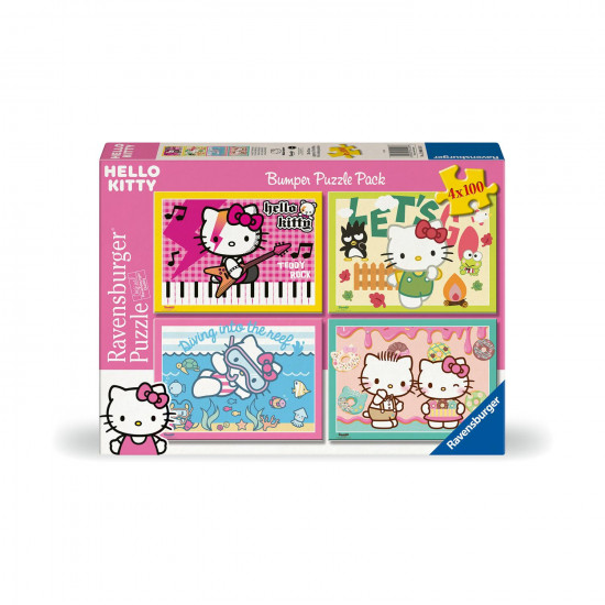 Ravensburger Puzzle: Hello Kitty - Let's Go, Hello Kitty! (4x100 pcs) (12004159)