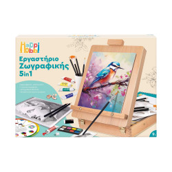 AS HappiHobbi: Mega Εργαστήριο Ζωγραφικής, 5 In 1 (1038-11045)