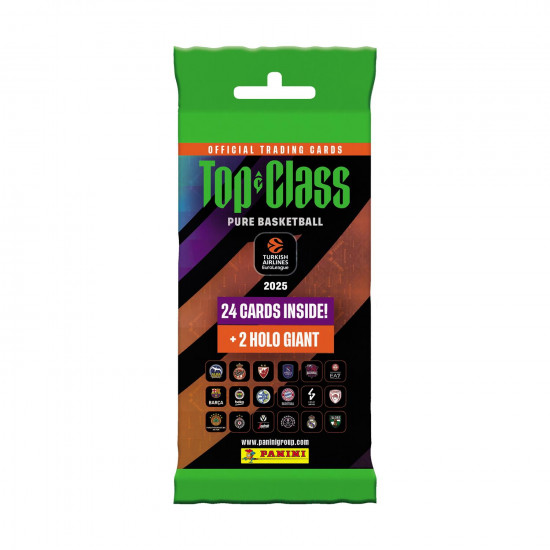 Panini Euroleague Top Class: Display of 10 Special Packs (24 cards plus 2 bonus Cards per Pack)