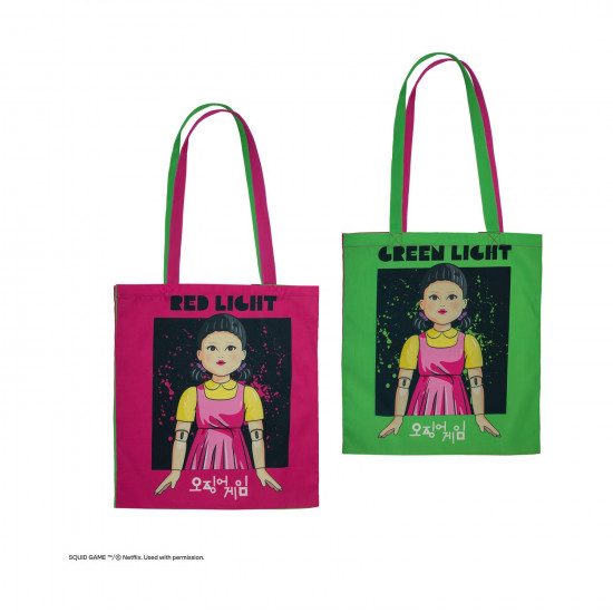 Cinereplicas TV Series: Netflix Squid Game - Red Light, Green Light Polyester Tote Bag (CR2344)