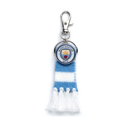 Carat Shop Manchester City FC - Blue Scarf and Logo Charm Backpack Hanger (MCBH0002)