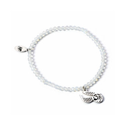 Carat Shop Harry Potter - Semi Precious Stone Bracelet with Sterling Silver Golden Snitch Charm (HPCR0584)