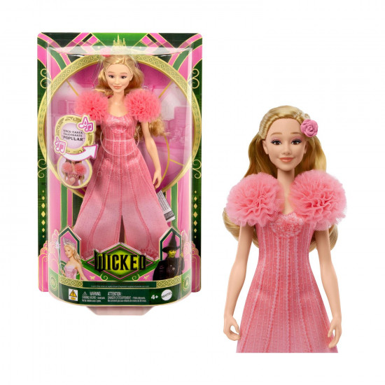 Mattel Wicked: Singing Glinda - Fashion Doll (English Singing) (JLG49)