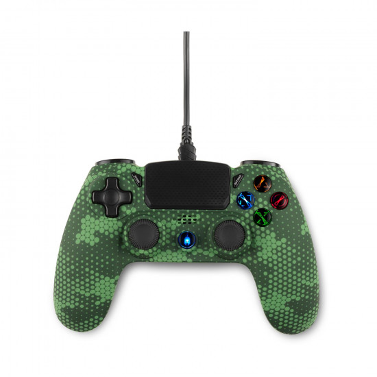 Spartan Gear - Hoplite 2 Wired Controller (compatible with PC and playstation 4) (color: green camo)