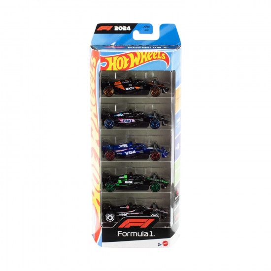 Mattel Hot Wheels: Formula 1 - 2024 Themed Racing Team 1:64 Set of 5 (JGF58)