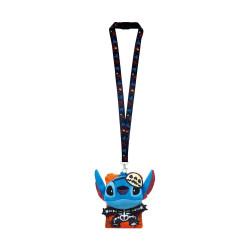 Monogram Disney: Lilo amp;amp; Stitch - Stitch Skeleton Deluxe Lanyard with Pouch Card Holder (83078)
