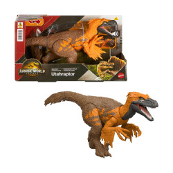 Mattel Jurassic World Rebirth: Wild Roar - Utahraptor (JGC80)