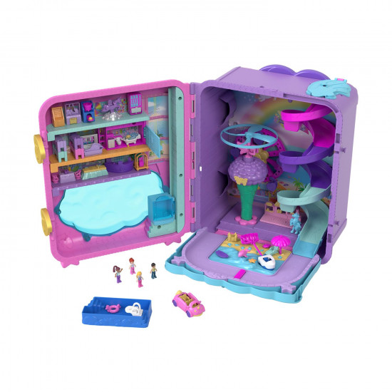 Mattel Polly Pocket: Pollyville - Resort Roll Away Playset (HKV43)