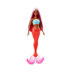 Mattel Barbie Dreamtopia: Mermaid Orange - Black Skin Doll (HRR04)