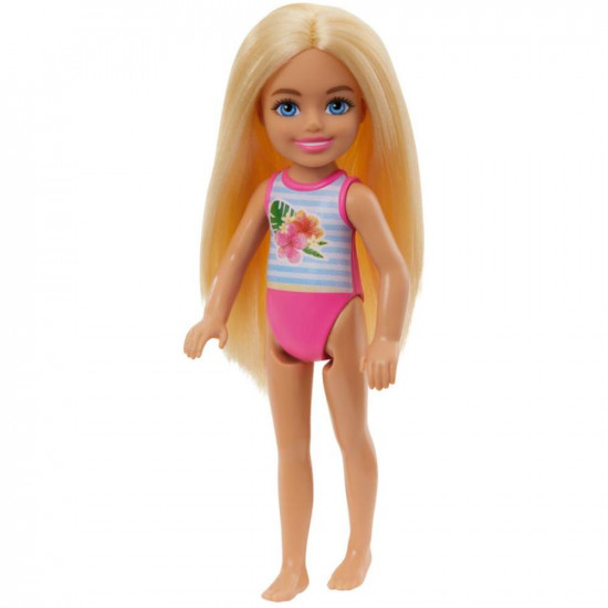 Mattel Barbie: Club Chelsea Beach Doll with Flower Swimsuit (HTK25)