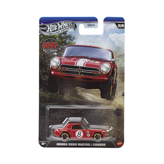 Mattel Hot Wheels Silver Series: Rally Racers - Honda S800 Racing/Course Vehicle (JKX62)