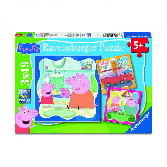 Ravensburger Puzzle: Peppa Pig - Family Firsts! (3x49pcs) (12004288)