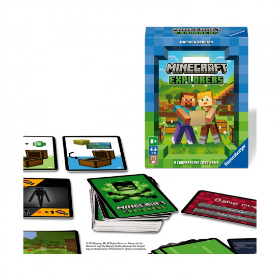 Ravensburger Board Game: Minecraft Explorers - A Cooperative Card Game (21580)