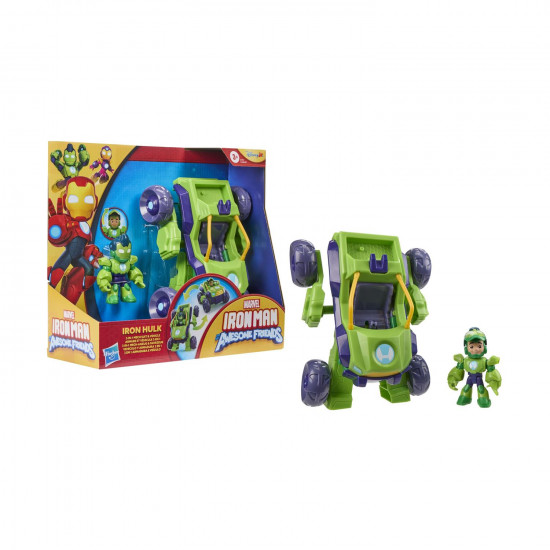 Hasbro Marvel: Iron Man And His Awesome Friends - Iron Hulk - 2 in 1 Mech Suit Figure amp;amp; Vehicle (G1475)