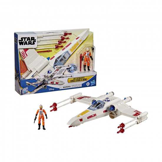 Hasbro Disney Star Wars: Epic World of Action Power the Force - Luke Skywalker's Force Strike X-Wing Vehicle (G0768)