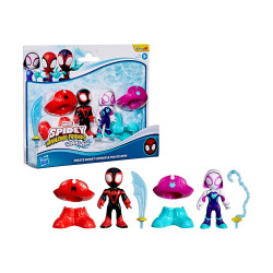 Hasbro Disney Jr. Marvel: Spidey And His Amazing Friends Waterwebs - Pirate Ghost-Spider amp;amp; Pirate Spin Figures amp;amp; Vehicles (G1462)