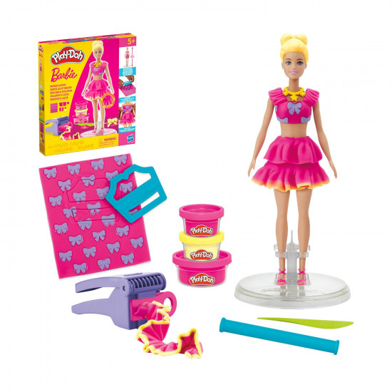Hasbro Play-Doh: Fashion - Barbie Designer Dolls Ruffles And Bows (G1361)