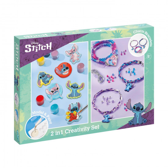 Totum: Disney Stitch - 2 In 1 Creativity Set - Charm Bracelets (TT700178)