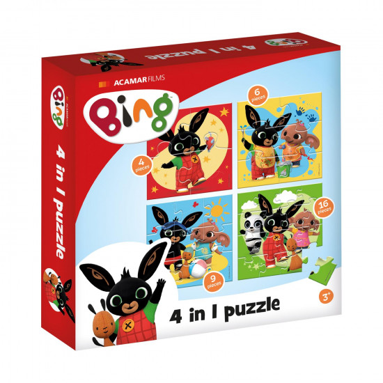 Bambolino Toys: Bing - 4 In 1 Puzzle (BT19091)