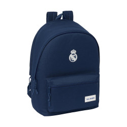 Safta: Real Madrid - Laptop Double Backpack (40cm) Navy Blue + USB (642469820)