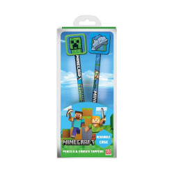 Pyramid: Minecraft (Set of 2) Pencils With Toppers (SR74679)