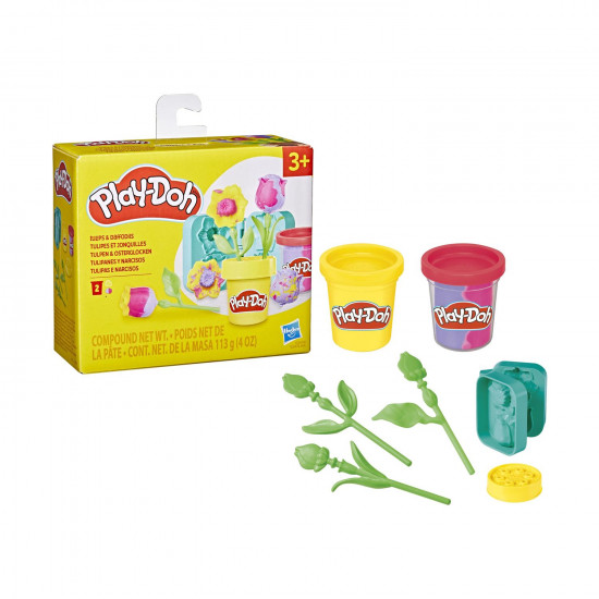 Hasbro Play-Doh: Lil Flowers - Tulips And Daffodils (G2478)