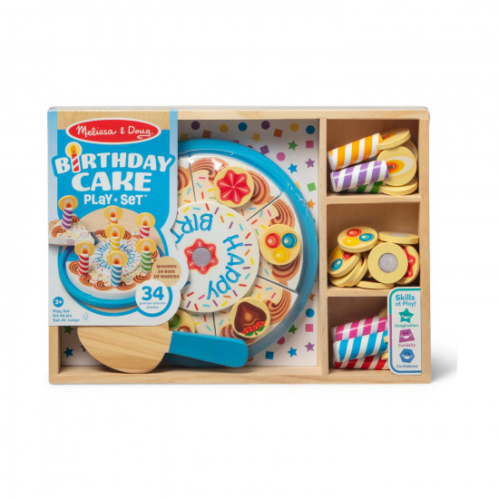 Melissa amp;amp; Doug Pretend Play: Wood - Birthday Cake (6074876)